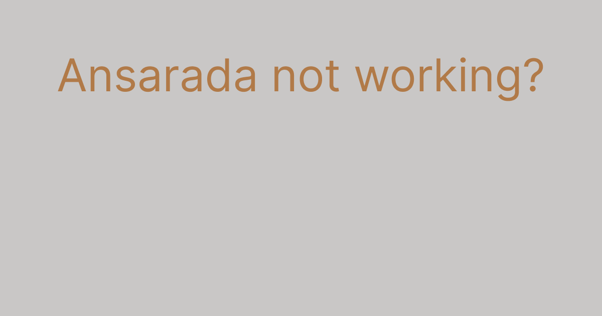 Ansarada down? Working alternatives + status check