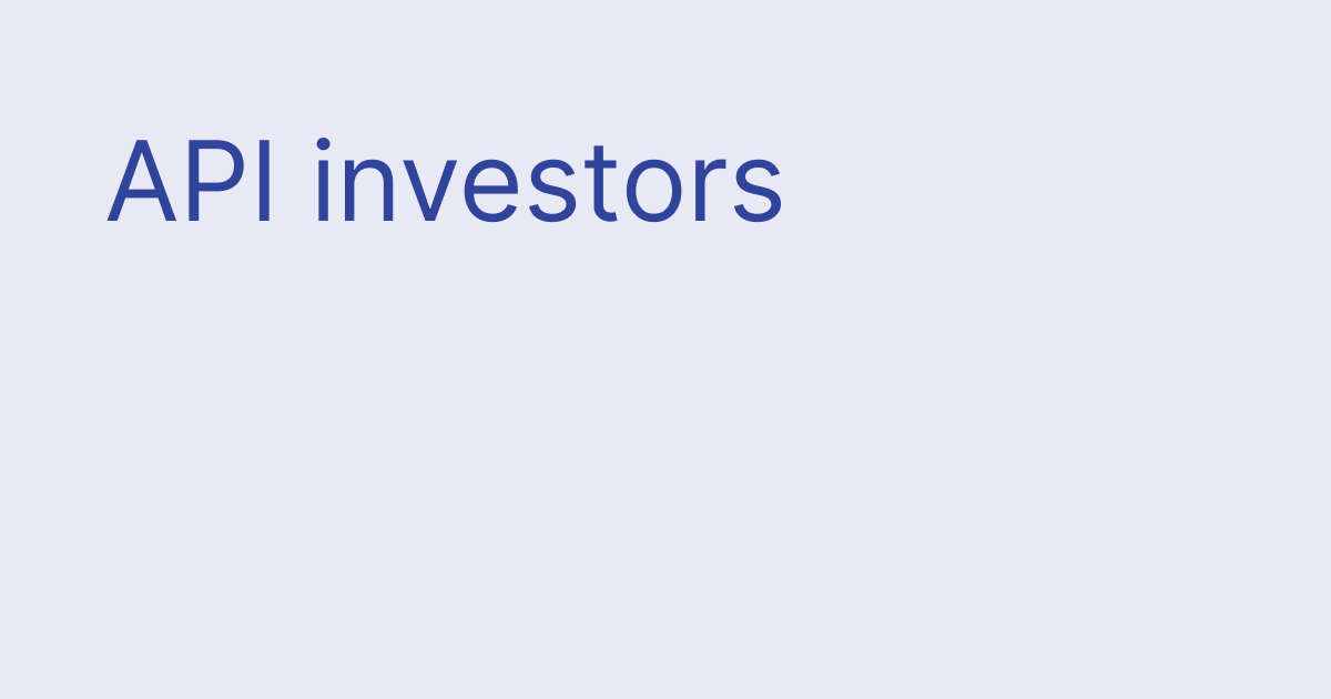 API Platform Investors: 18 VCs Subsidizing Developer Tools