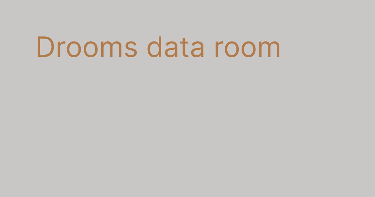 Dat Room Drooms Data Room: Complete Guide, Pricing & Alternatives